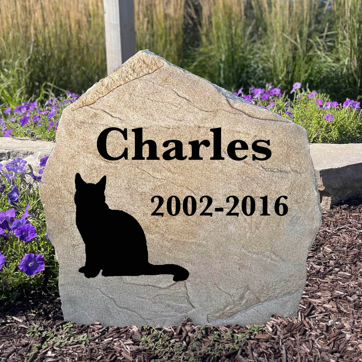 Engraved Cat Memorial Stones Personalized Cat Memorial Garden