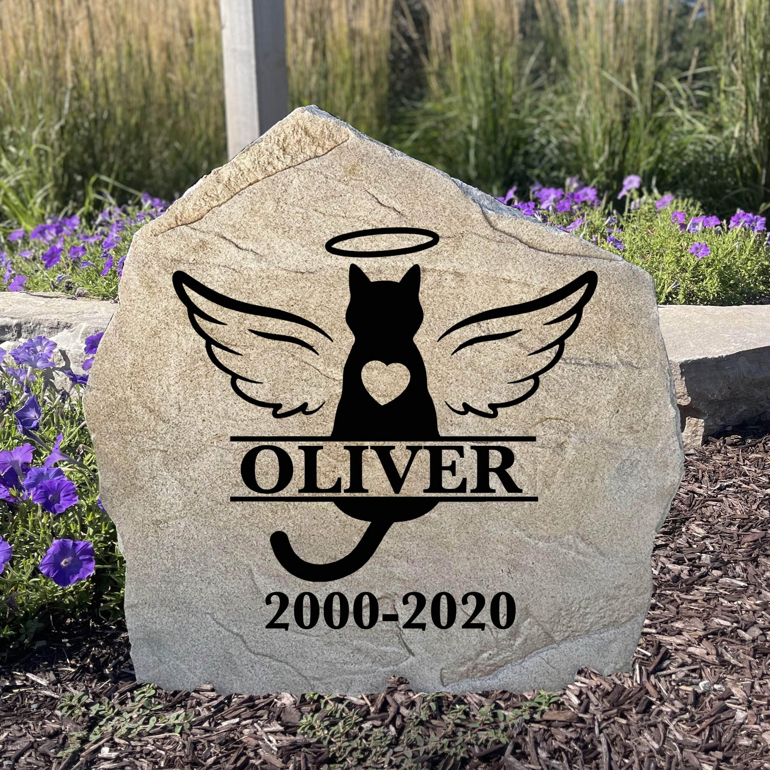 Engraved Rocks For Memorial Pet Memorial | Landscape Stone | Engraved Rocks – Memorial S...