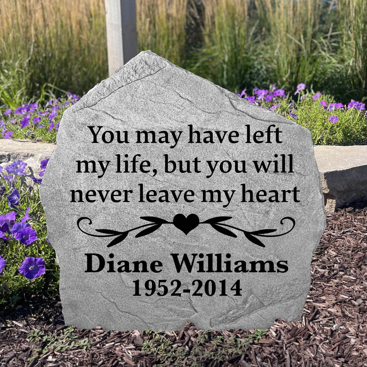 Will Never Leave My Heart Memorial Stone