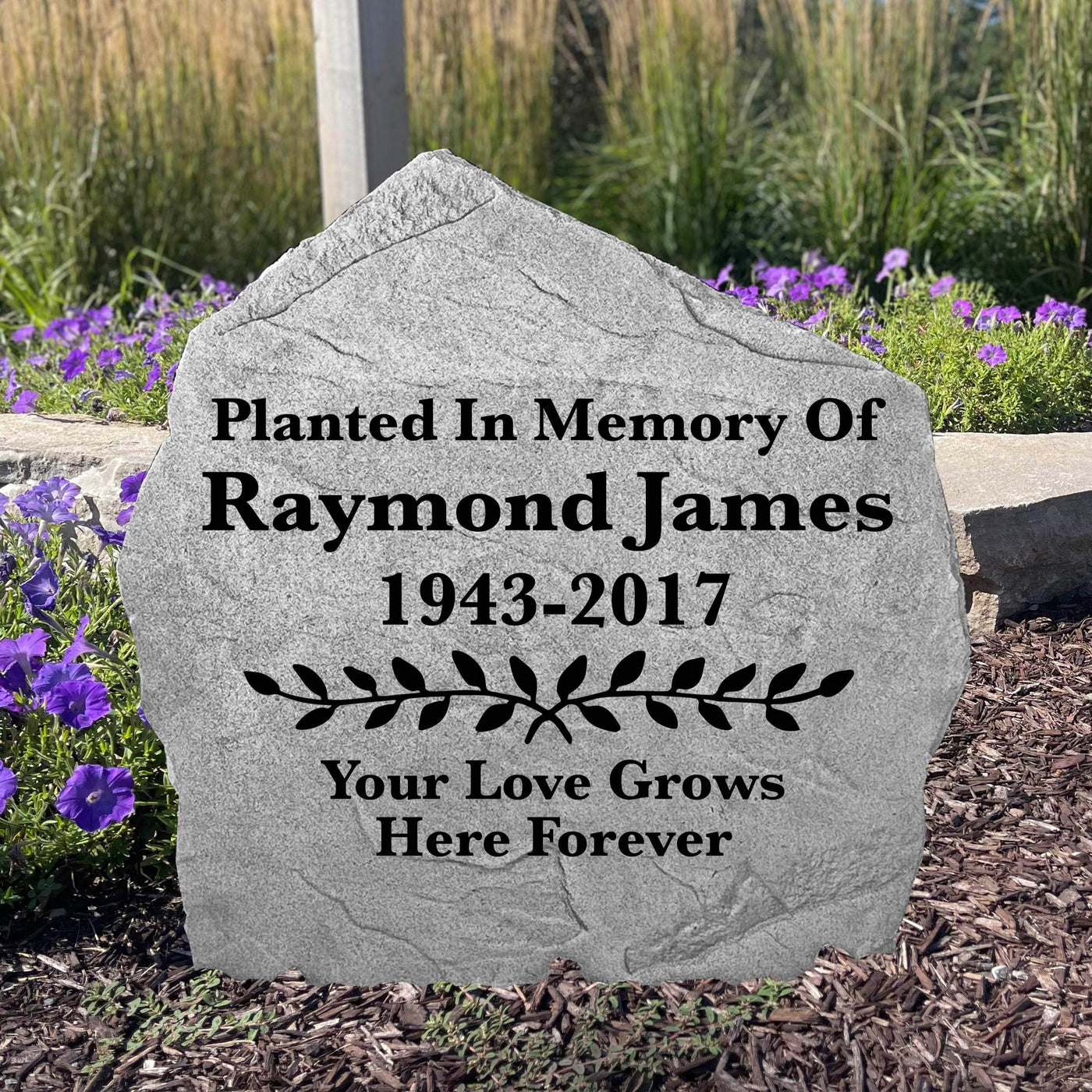 Planted In Memory Vine Stone