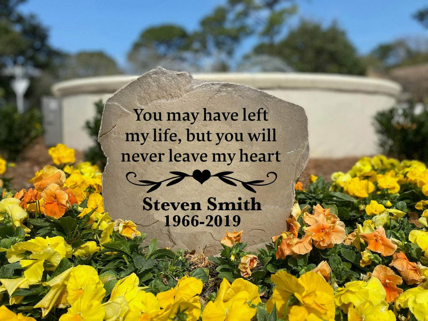 Will Never Leave My Heart Memorial Stone